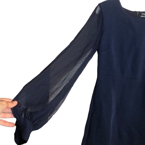 Sportmax Code Navy Blue Fit Flare Mini Dress Medium NWT - Picture 6 of 13